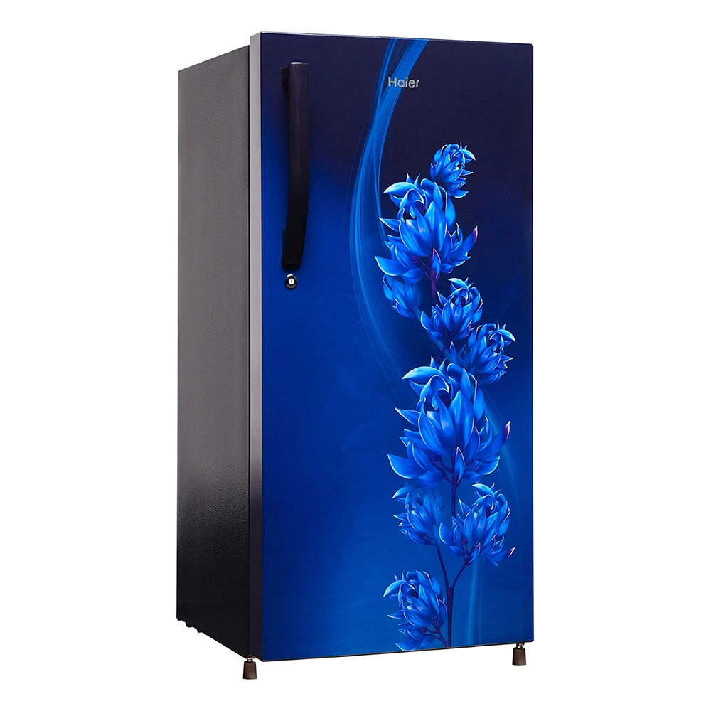 Haier 190L 1 Star Direct Cool Single Door Refrigerator with Toughened Glass Shelf - HRD-2101CMF-P